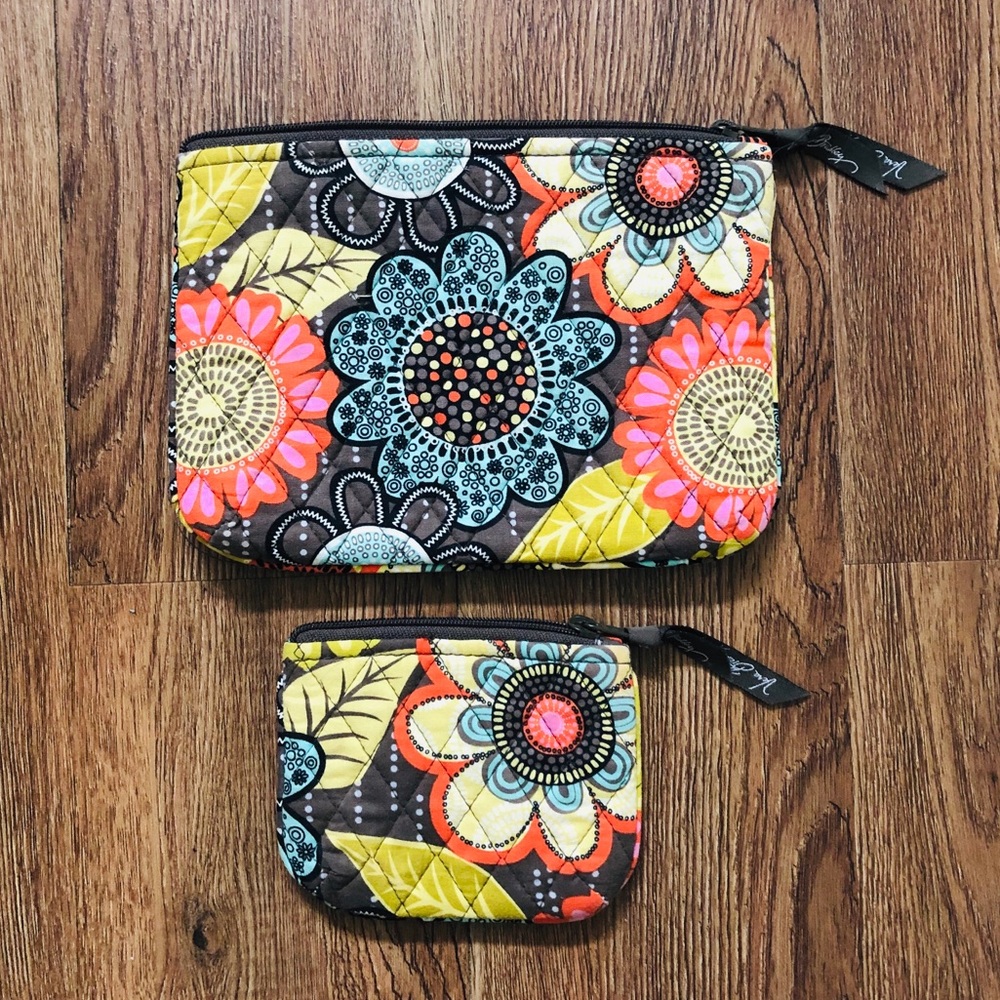 VERA BRADLEY Floral Pattern Organizer Pouch BUNDLE - Picture 4 of 7